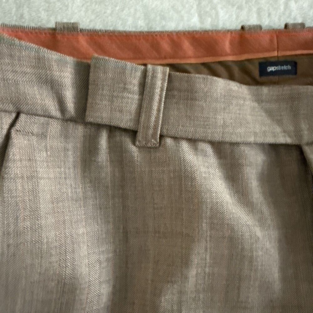 Y2K Gap Women’s Dress Pants Low Rise Plaid Office Size 6 Brown Straight Leg Chic - Picture 7 of 16
